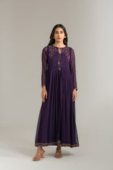 1 Piece Chiffon Embroidered Shirt (FS0036)